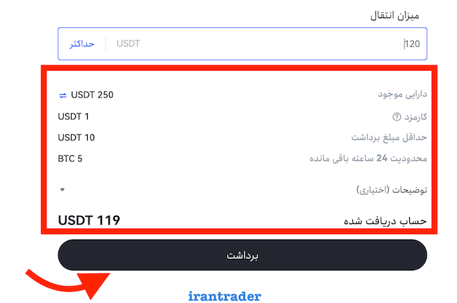 سایر اطلاعات برداشت