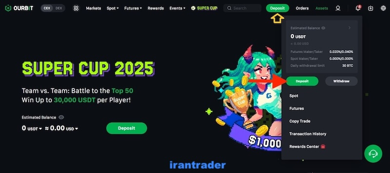 واریز به اوربیت