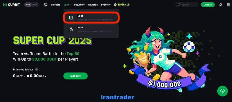 معاملات اسپات در اوربیت