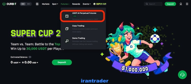 فیوچرز در صرافی اوربیت